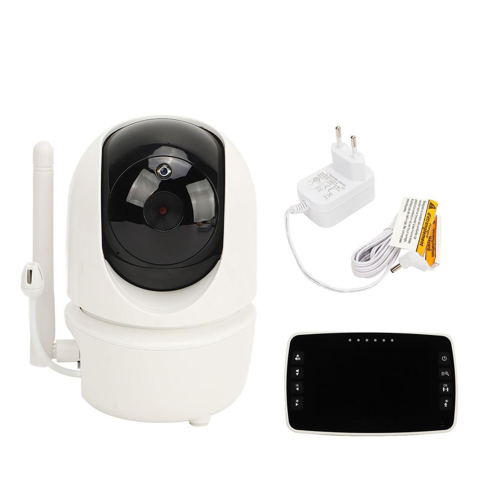 SM43A Baby Monitor Wireless Video Baby Monitor with Camera Ball Head Rotation Room Temperature Detection 2 Way Talk