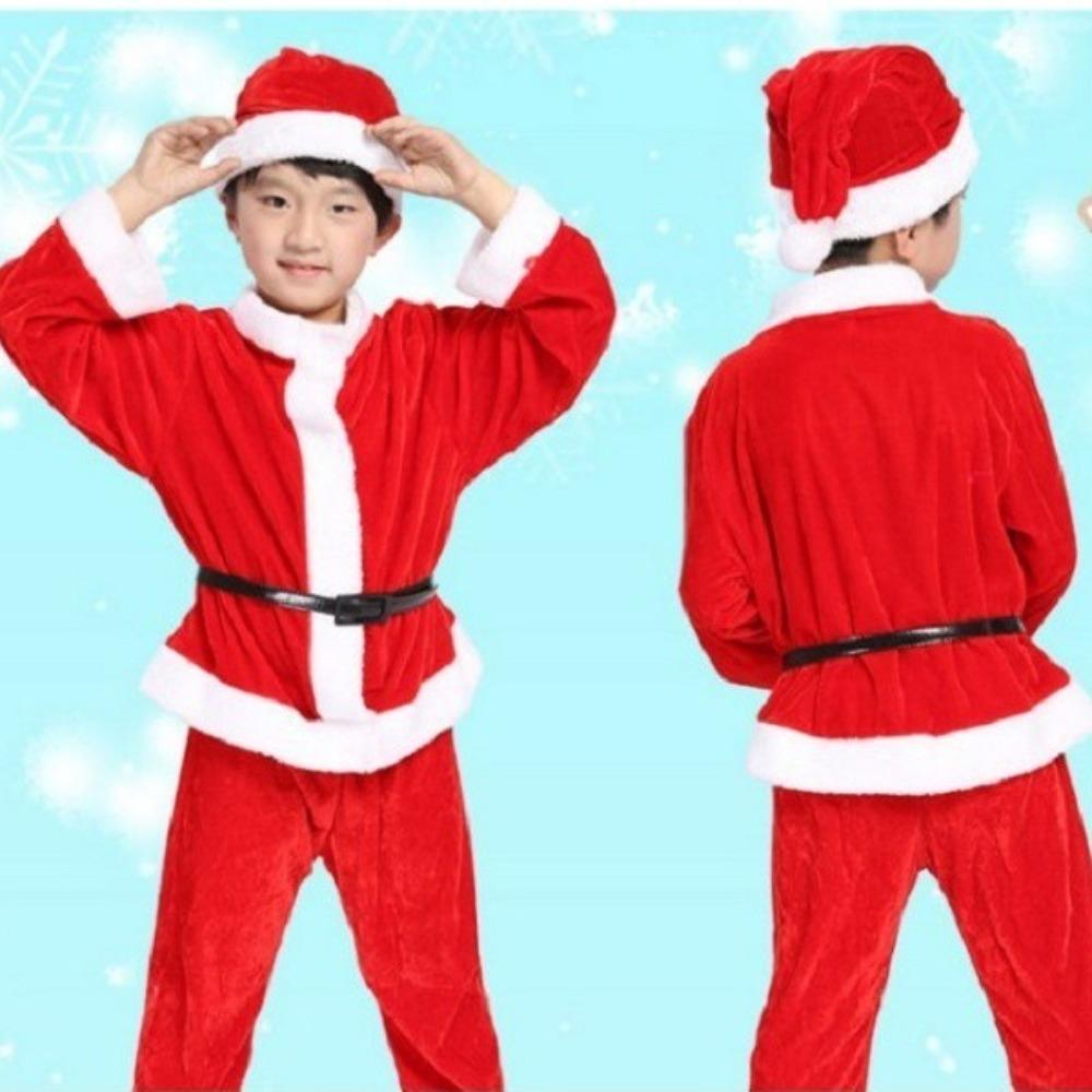 Новогодний Детский Рождественский Наряд Классический Костюм для Рождества Косплей Костюм Комплект Мальчики Девочки Малыш