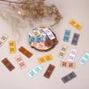 20Pcs Knitting Accessories Embossed Tag Sewing Embellishment Garment Labels Faux Leather Label  Bags