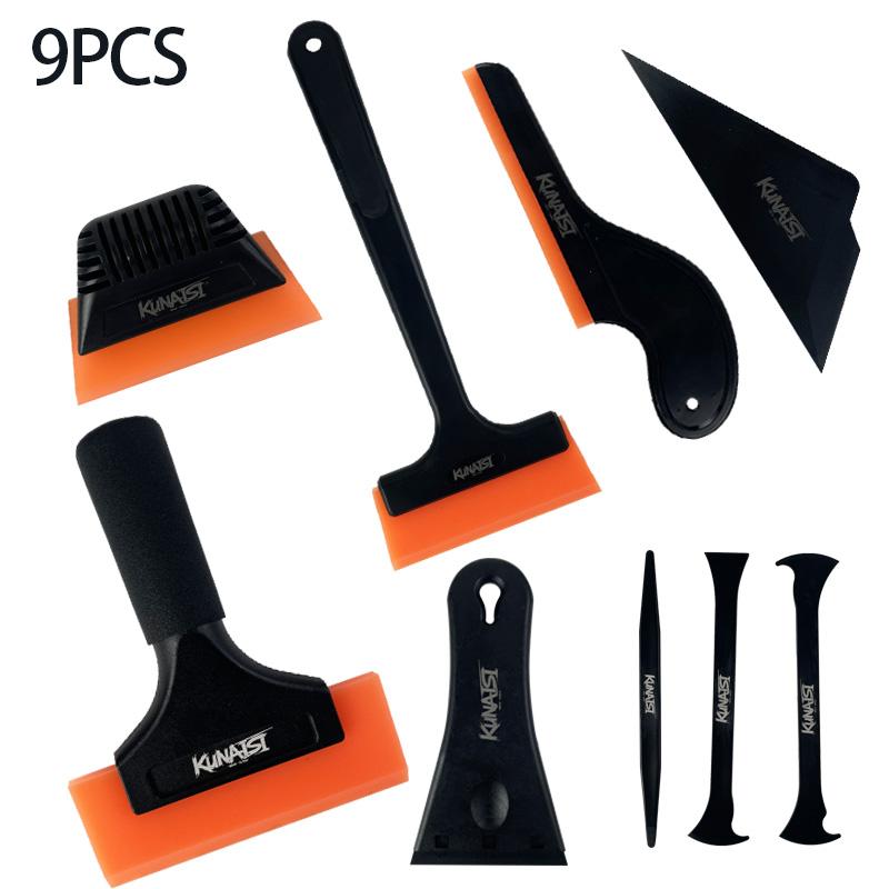 KUNAISI High Quality Car Film Wrap Tools Kit Squeegee Set Vinyl Scraper Cutter for Vehicle Window Tint Wrapping Tools high-qual
