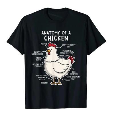 Футболка «Анатомия курицы» Country Farm, женская футболка для девочек, топы, рубашка в стиле ретро, ​​унисекс, хлопковая футболка для мальчиков, готическая