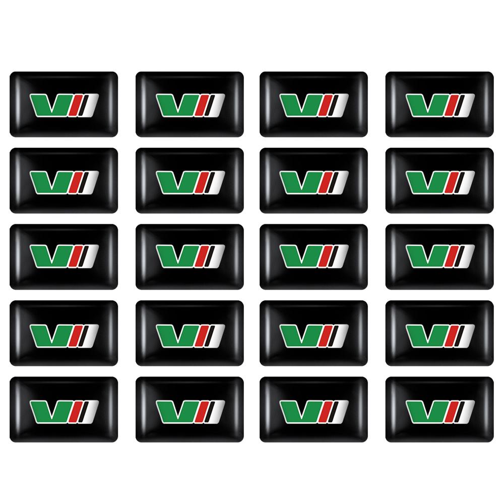 AAFM1 10/20/50pcs Car Window Lift Button Stickers Steering Wheel Badge Interior Decoration For Skoda VII VRS Yeti Fabia Octavia Kodiaq