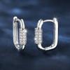 Classic U-shaped Hoop Earrings For Women Men Silver Color Small Ear Buckle Jewelry Gift