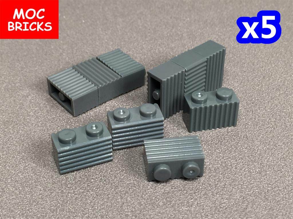 50 шт. Кирпичик 1x2 с решеткой, темно-серый 2877 Соединительный кирпичик СДЕЛАЙ САМ Строительный кирпичик Частица Детская игрушка Подарок