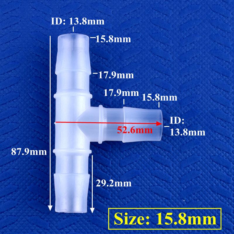 10 шт./лот 1,6~17,5 мм полипропиленовый тройник-соединитель для аквариума, 3-ходовое соединение, садовые шланговые соединители для воды, 20 мм, 25 мм, быстроразъемные соединения типа «пагода»