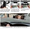 Universal Car Interior HD Rearview Mirror Decor Charm Crystal Bling Diamond Rear View Mirror Ornament Women Auto Accessories