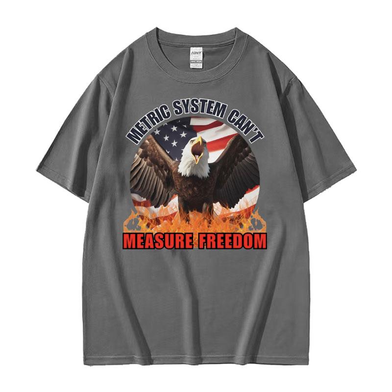 Wtf Is A Kilometer Meme Funny T Shirt Metric System Cant Measure Freedom Print Tee Shirt Men Women Oversized Streetwear Tshirt