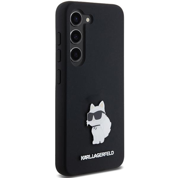 Karl Lagerfeld KLHCS23SSMHCNPK S23 S911 black/black hardcase Silicone Choupette Metal Pin