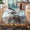 Assassin's Creed Design Area Rug Personalized Name- Non-Slip, Soft & Cozy Floor Mat for Living Room, Office - Indoor/Outdoor Carpet