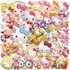 50 шт. Hello Kitty Кошка Аниме Мультфильм Граффити Наклейки Телефон Гитара Ноутбук Ноутбук Чемодан Чашка Водонепроницаемые Наклейки Декали Игрушки