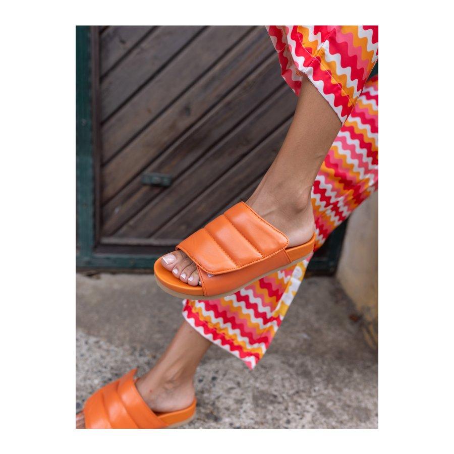 Женские летние повседневные тапочки из натуральной кожи