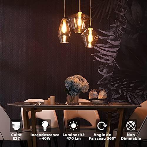 Ampoule LED - LVWIT ST64 - 4W - 470Lm - Blanc Chaud 2700K - E27