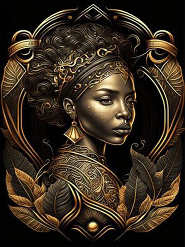 Diamond Painting New Arrivals African Woman Diy Full Square Round Drill Rhinestone Embroidery Girl Mosaic Cross Stitch Kits Wall Decor FG1914
