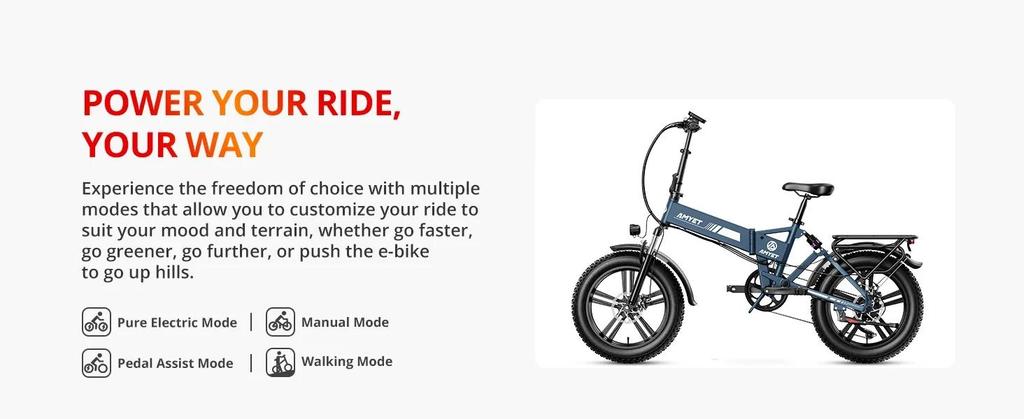 E20 Commuter E Bike 1000W15Ah Battery 50km Range Electric Bicycle Foldable and Lightweight Suitable Urban Travel Electric Bike