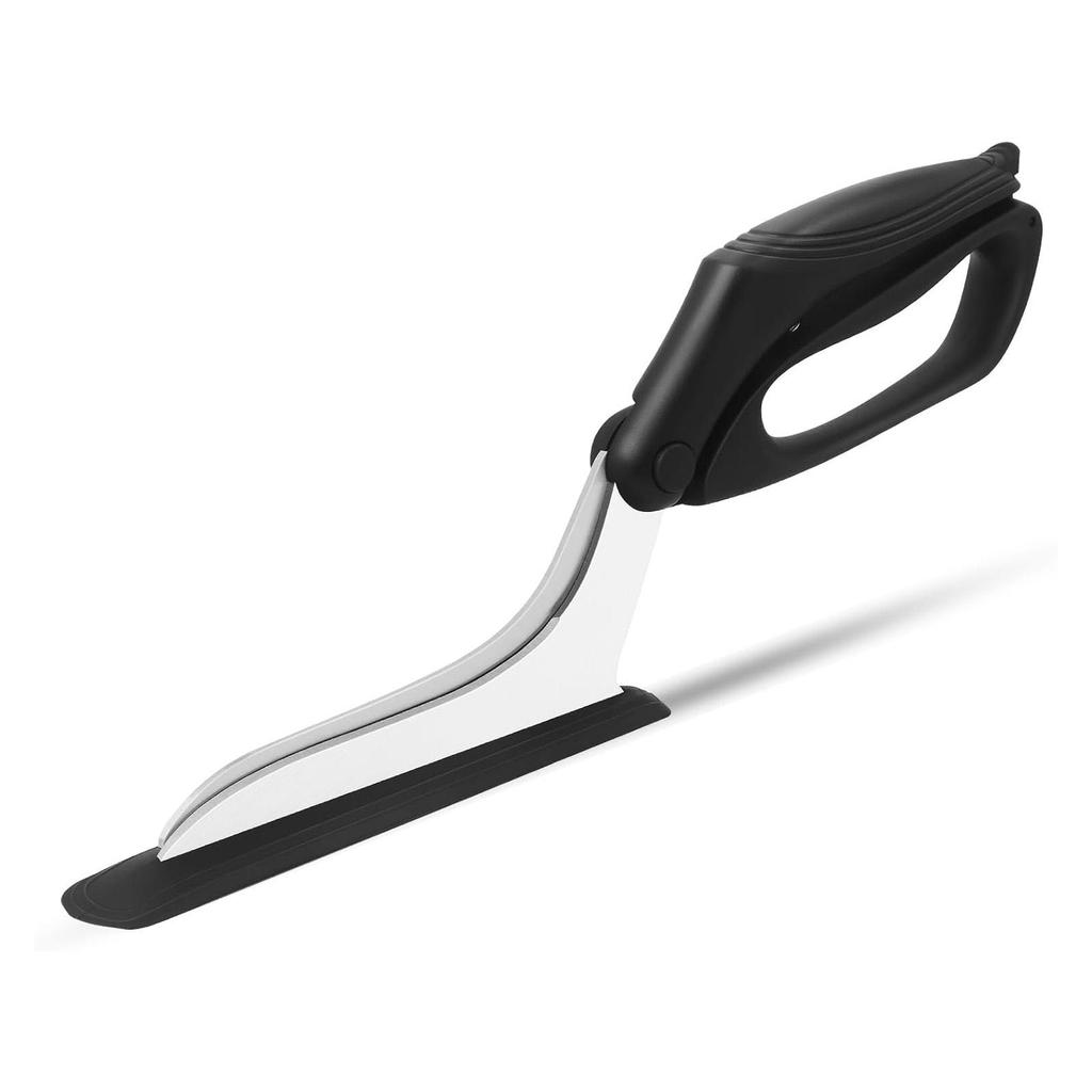 Ножницы для пиццы, Ножницы для резки пиццы с прочным основанием и удобной рукояткой, Лезвия из пищевой нержавеющей стали, Острые режущие лезвия, Черные