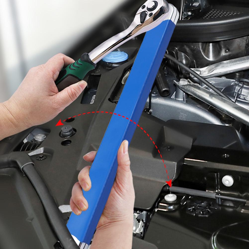 Combination Torque Wrench with 1/2in 1/4in and 3/8in Drive Adapters Impact Socket Ratchet Wrench Auto Repair Tool Home Tool Set