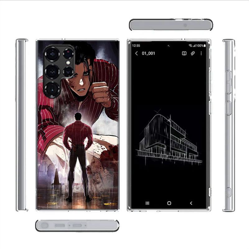 Чехол для телефона Jonggun Lookism Capa для Samsung S26 Ultra S25 Edge Galaxy S23 S21 S20 S24 FE S22 S10 Plus Прозрачная ТПУ оболочка Coq