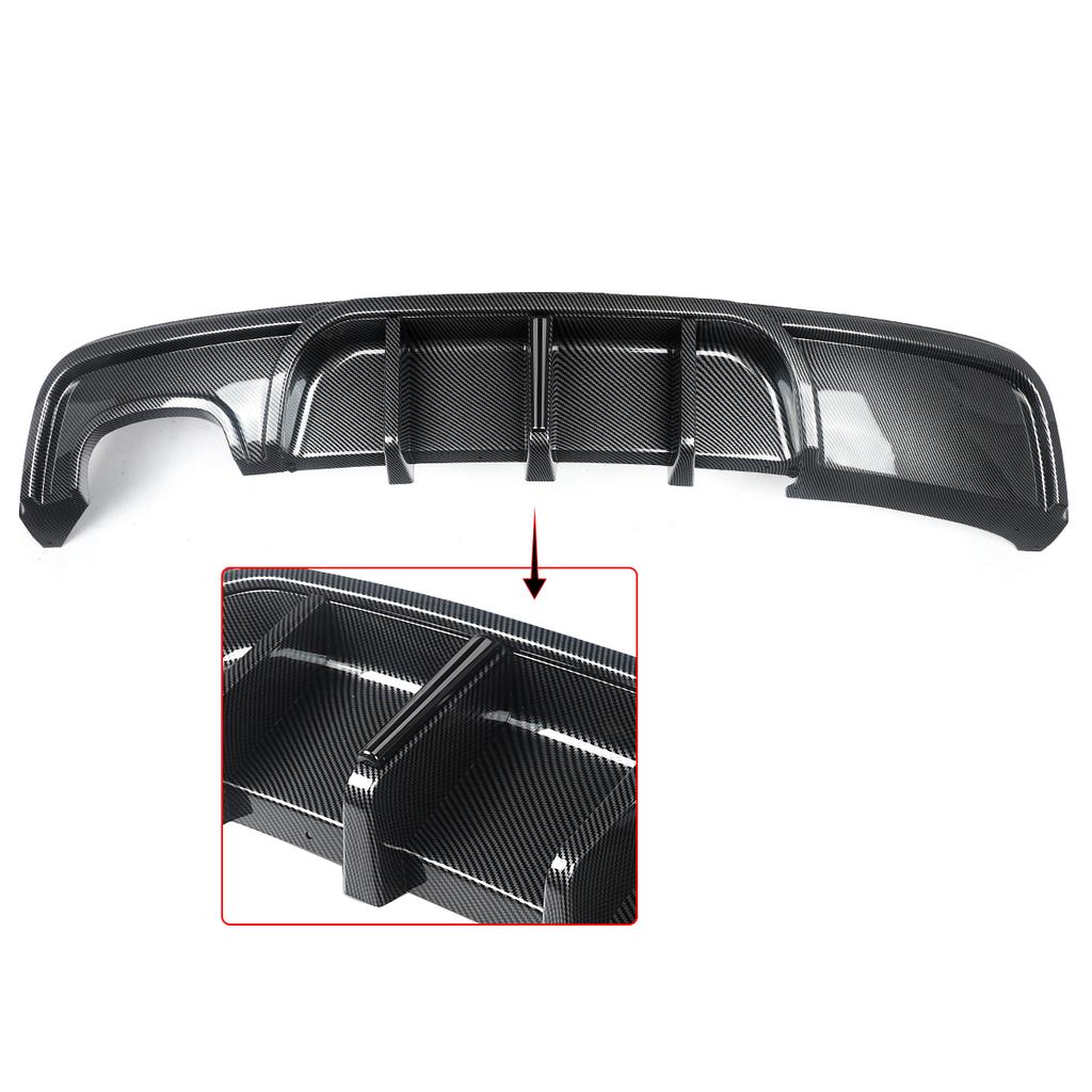 Rear Diffuser Bumper for BMW 1Series E82 Coupe 135i M Sport Carbon Look F1 Style E82 Rear Lip with Light