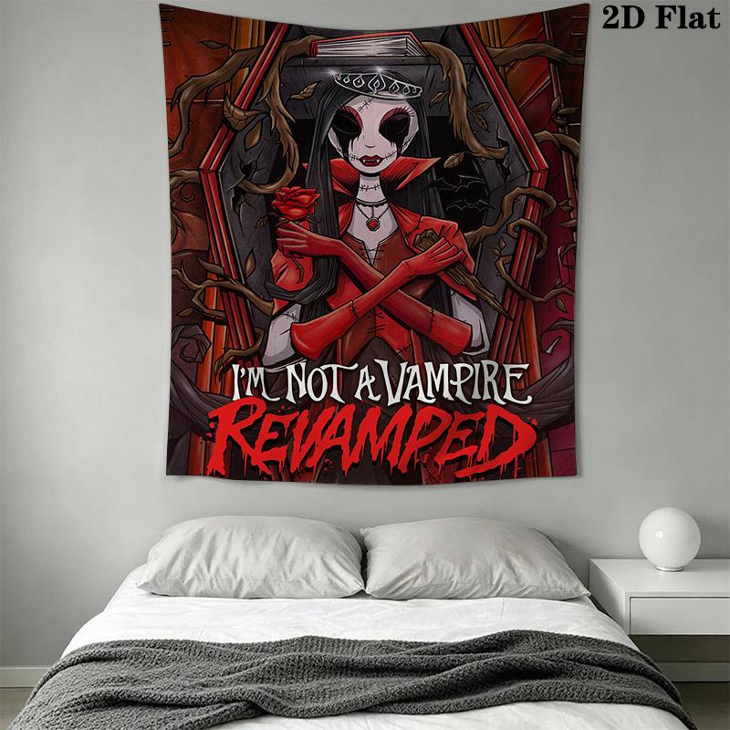 Gothic vampire Pattern Home Decor Tapestry, Wall Hanging, Decorative RV Wall Cloth.ZGT0914190