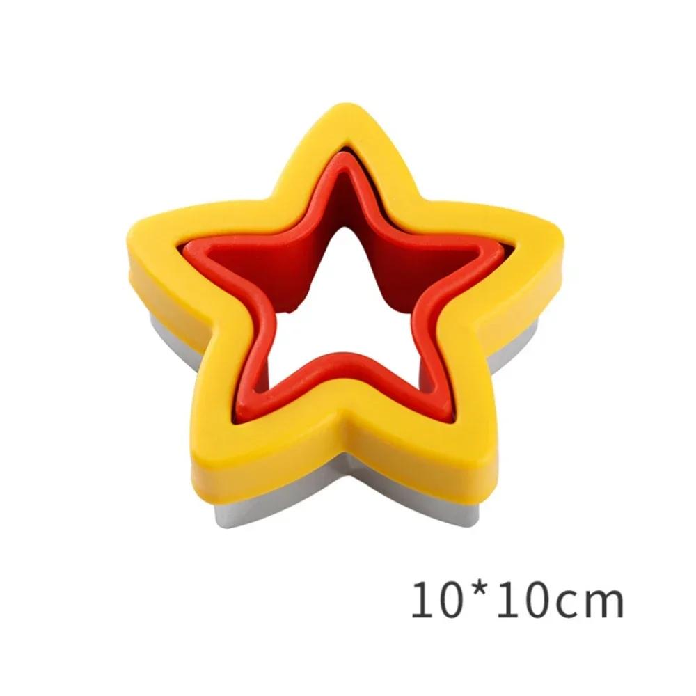 Kitchen Baking Tools Sandwich Cutter And Sealer Set For Children Kids DIY Making Cookies Mold Pancake Maker Embosser Food Molds