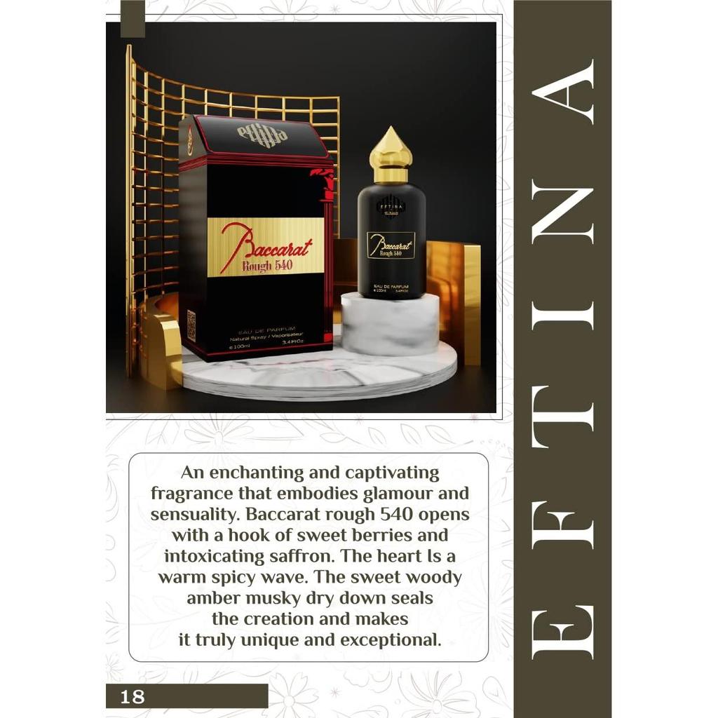 EFTINA от Al-Nuaim Baccarat Eau De Parfum | EDP ​​Парфюмерия | Стойкие духи | Роскошная парфюмерия для мужчин и женщин | 100 мл