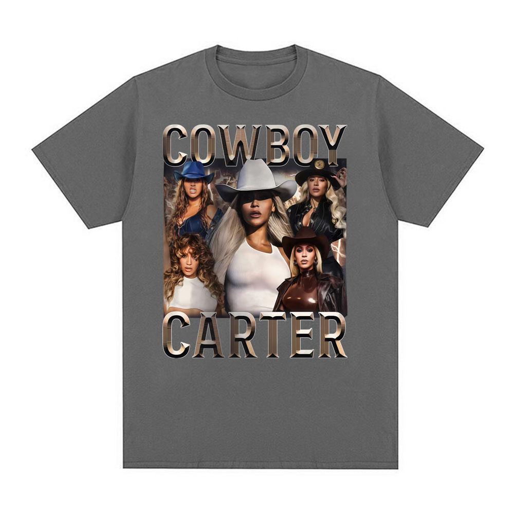 Бейонсе Cowboy Carter Тур 2026 Графические Футболки Унисекс Женская Мода Тренд Уличная Мода Футболки Повседневный Комфорт 100% Хлопок Футболка
