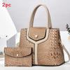 Crossborder Fashion Womens Crocodile Pattern Tote Bag With Large Capacity For Daily Use