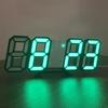 Luxury 3D LED Digital Wall & Desktop Clock - Luminous Alarm for Living Room