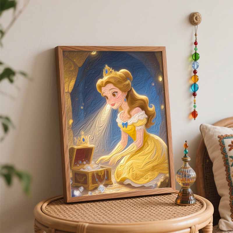 Disney Принцесса сокровище цифровой набор для масляной живописи искусство ручная работа DIY домашние украшения