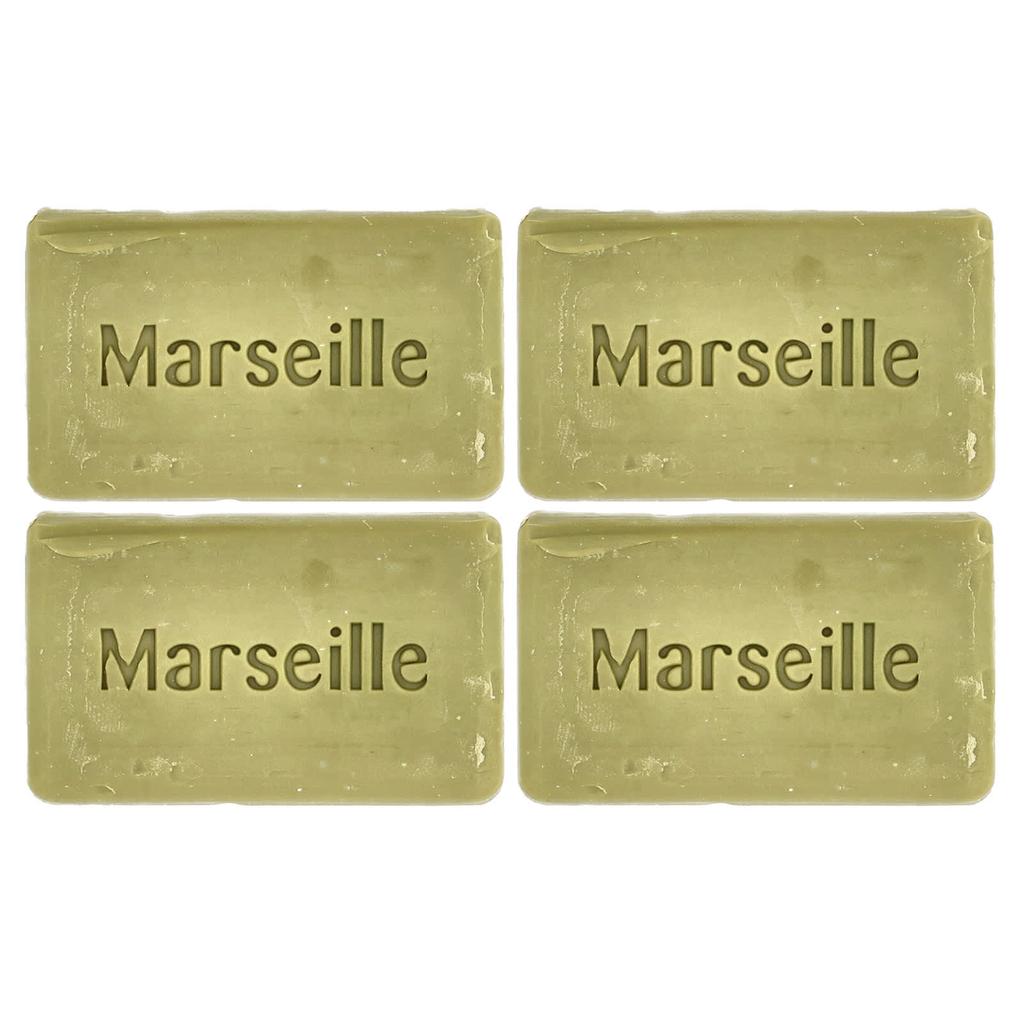 A La Maison de Provence Hand and Body Solid Soap, Lavender Rosemary Olive Oil, 4 Bars, 100g (3.5oz) Each