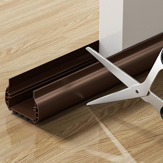 93СМ Уплотнительная полоса для низа двери со щеткой Поддверный уплотнитель Погодный уплотнитель Свето-шумо-пылезащитный Ветрозащитный Дверной стопор Зазор под дверью