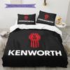 Постельное белье с рисунком Kenworth Декор для дома Подарок на день рождения (1 пододеяльник + 2 наволочки, без наполнителя)