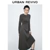 UR Women's Slim-Fit Long Sleeve A-Line Dress