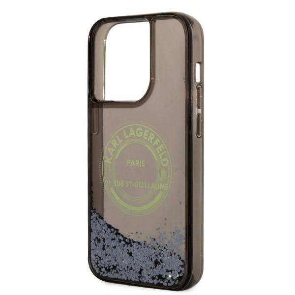 Karl Lagerfeld KLHCP14LLCRSGRK iPhone 14 Pro 6.1" black/black hardcase Liquid Glitter RSG