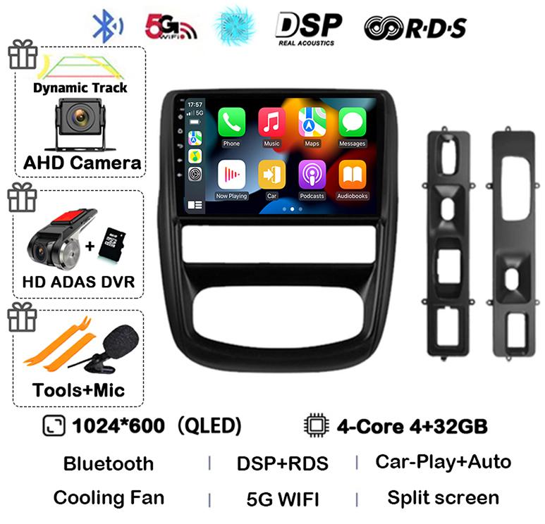 Android 14 Carplay Автомагнитола для Renault Duster 1 2010 2011 2012 2013 2014 2015 Мультимедийный Видеоплеер GPS 360 Камера 4G