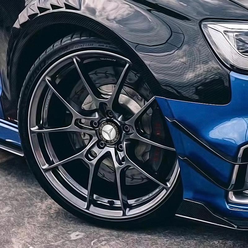 4Pcs 56MM Car Wheel Center Hub Caps Rim Caps Covers Emblem For Mercedes Benz AMG GLC GLE CLA W204 W205 W203 W211 W212 W213