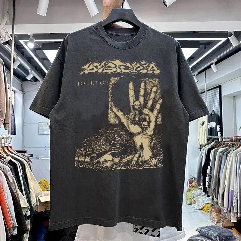Dystopia Band Graphic Reprint Black short sleeve Unisex T shirt S5XL Unisex T-Shirt