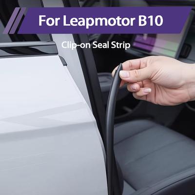 Для автомобиля Leapmotor B10 Уплотнительная лента двери стойки B Звукоизоляция Шумоподавление Пылезащитная Водонепроницаемая Резиновая лента
