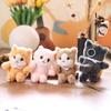 Cat Realistic Cute Plush Keychain With Ultra Soft Pp Cotton Bag Gift Charm