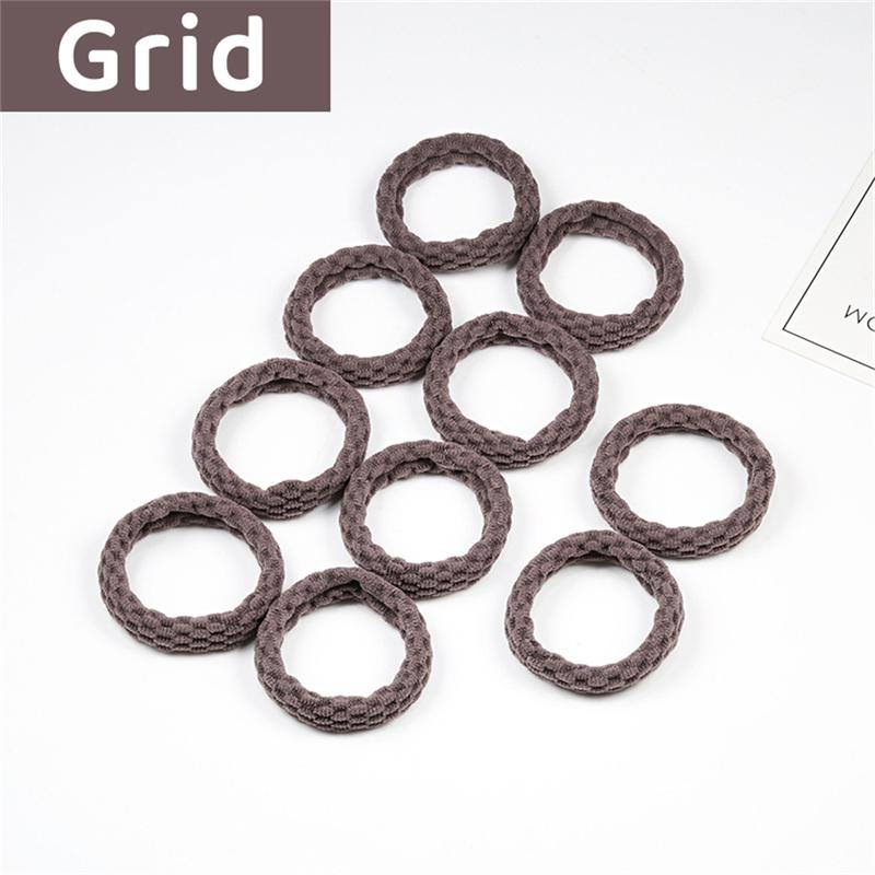 10 шт., простые базовые эластичные резинки для волос для женщин и девочек, резинки для волос, резинки для волос, модные повязки на голову, аксессуары для волос