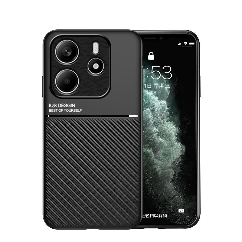 Для Xiaomi 14T Pro 13T 12T Poco X6 Pro Чехол со встроенной металлической пластиной Ударопрочный чехол для Redmi Note 14 13 Pro+ 12 11 5G