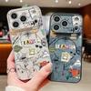 Магнитный чехол для телефона с узором "Карта путешествий" для iPhone 17 Pro Max 16 15 14 13 Pro Max Для Magsafe Беспроводная зарядка ТПУ ПК Задняя крышка