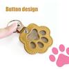 Pet Hair Keepsake Keychain Dog Cat Paw Shape Hair Storage Pendant Keychain Memorial Collection Keychain with Keyring Pet Memorial Gift