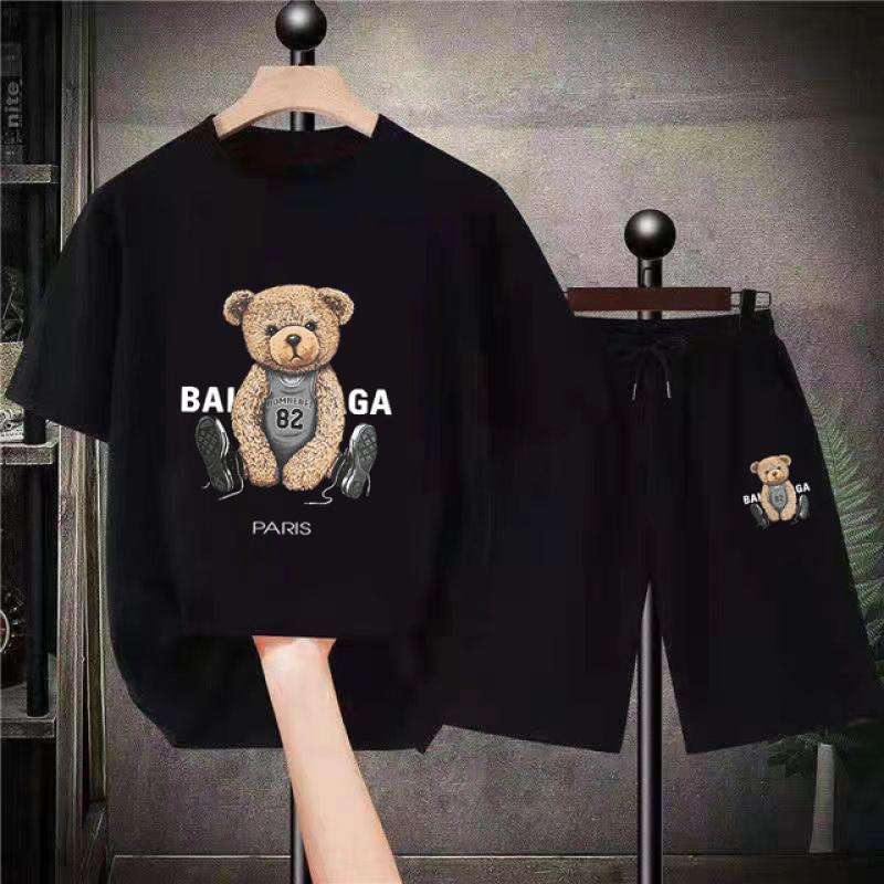 Комплект мужской одежды, футболка, шорты, аниме, цельный Саурон, футболка с принтом на спине, шорты, японская уличная хип-хоп, спортивная мужская одежда для отдыха