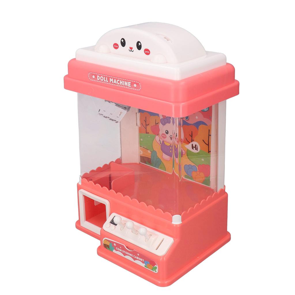 Электрическая кукольная машина с функцией звукового хронометража, монетоприемник, маленькая машина для захвата когтей для семьи