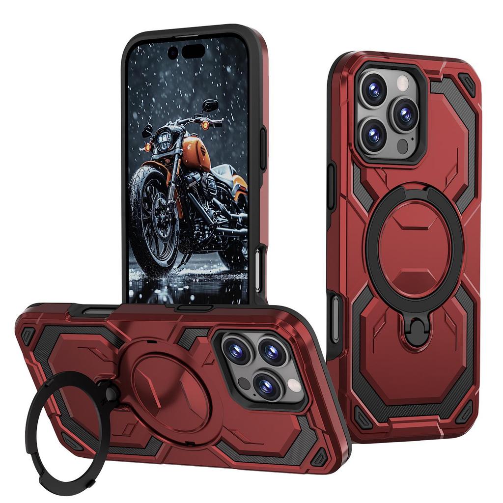 Противоударный магнитный чехол Warrior для iPhone 17 Pro Max: Защитная крышка-броня с теплоотводом