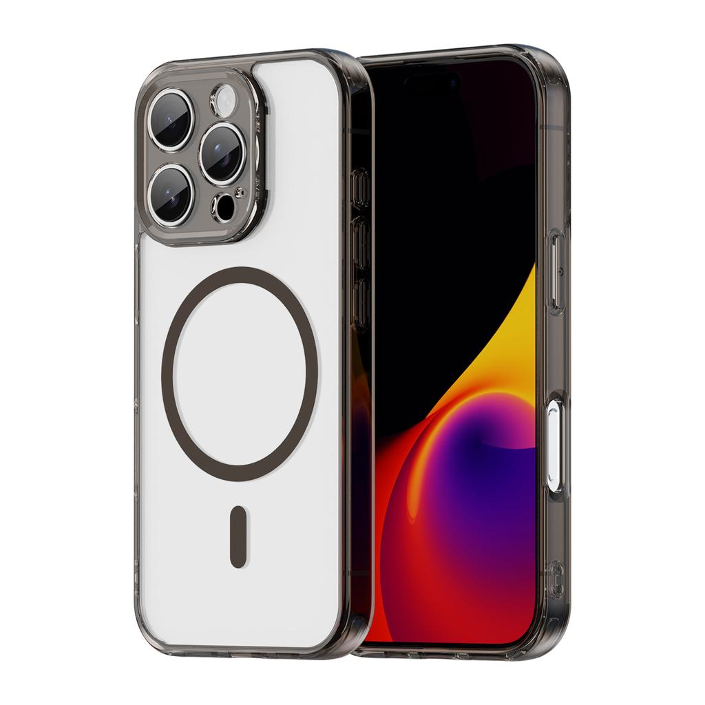 For iPhone 16 Pro Max Phone Case, Magnetic Shockproof Transparent Cover for iPhone 16 Pro Max