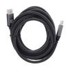 Кабель DisplayPort 1.4 8K длиной 16,4 фута, прочный нейлоновый стильный серый высокоскоростной кабель DisplayPort для ПК-дисплея