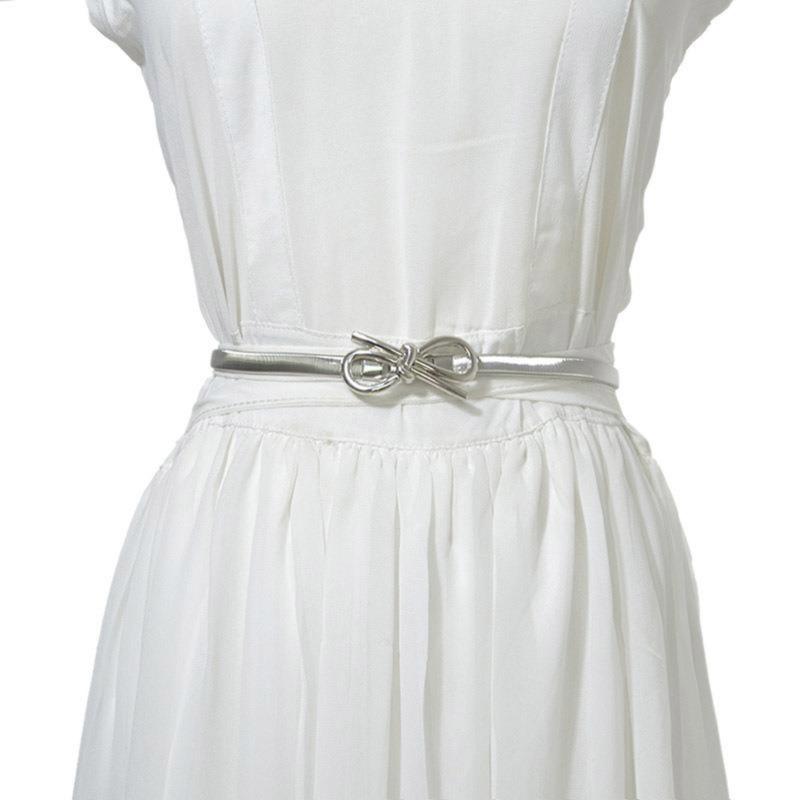 Модная цепочка на талию с застежкой-бантом, регулируемая талиевая бижутерия, стильная цепочка на талию, текстура сплава для повседневного ношения