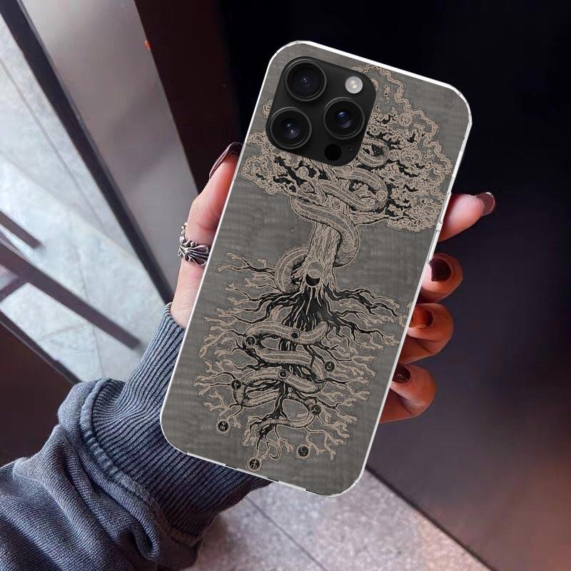 Tree of Life Space Phone Case For iPhone 17 Air 16 15 Pro Max 14 Plus 13 Mini 12 11 Cover 7 8 SE Silicone Shell Print Fundas 17